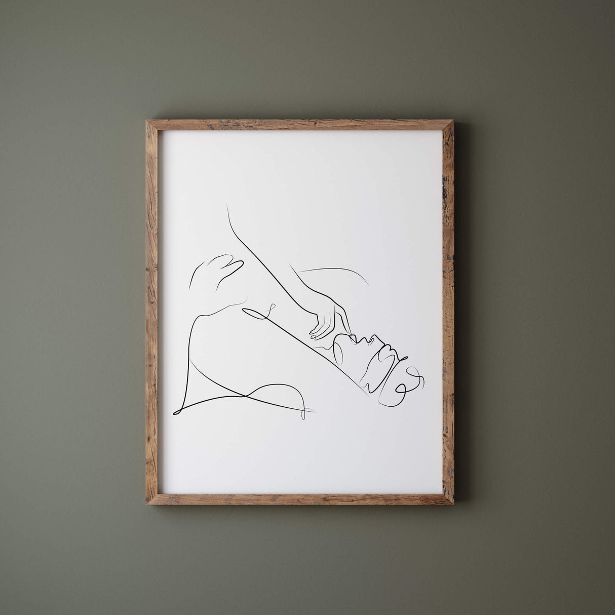 Sex line art print for minimalist home decor, bedroom, living room decor.