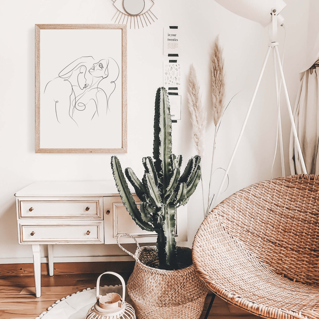 Sex line art print for minimalist home decor, living room decor, bedroom decor.