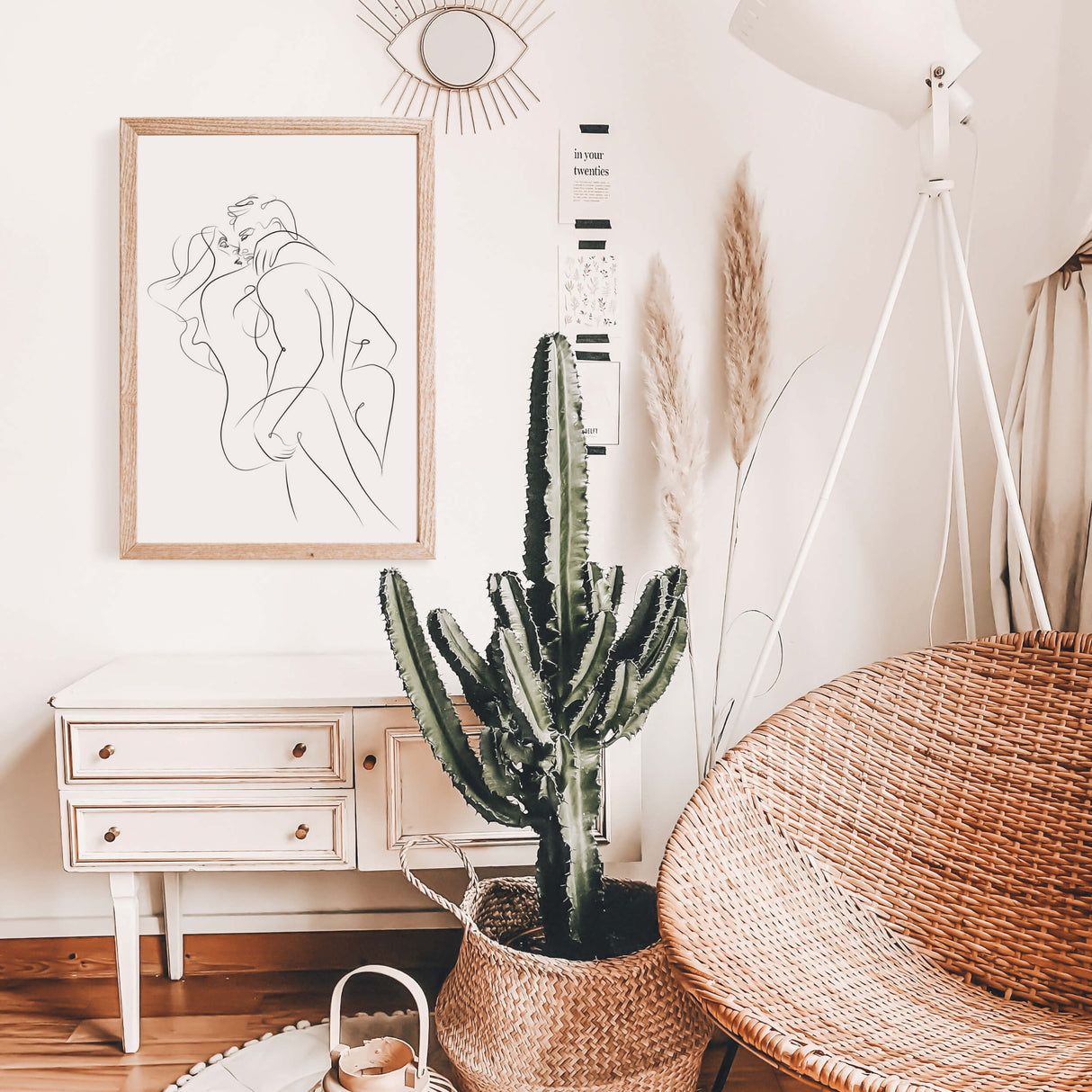 Sex erotic line art print for black and white minimalist home decor, living room decor, bedroom decor, sex home decor.