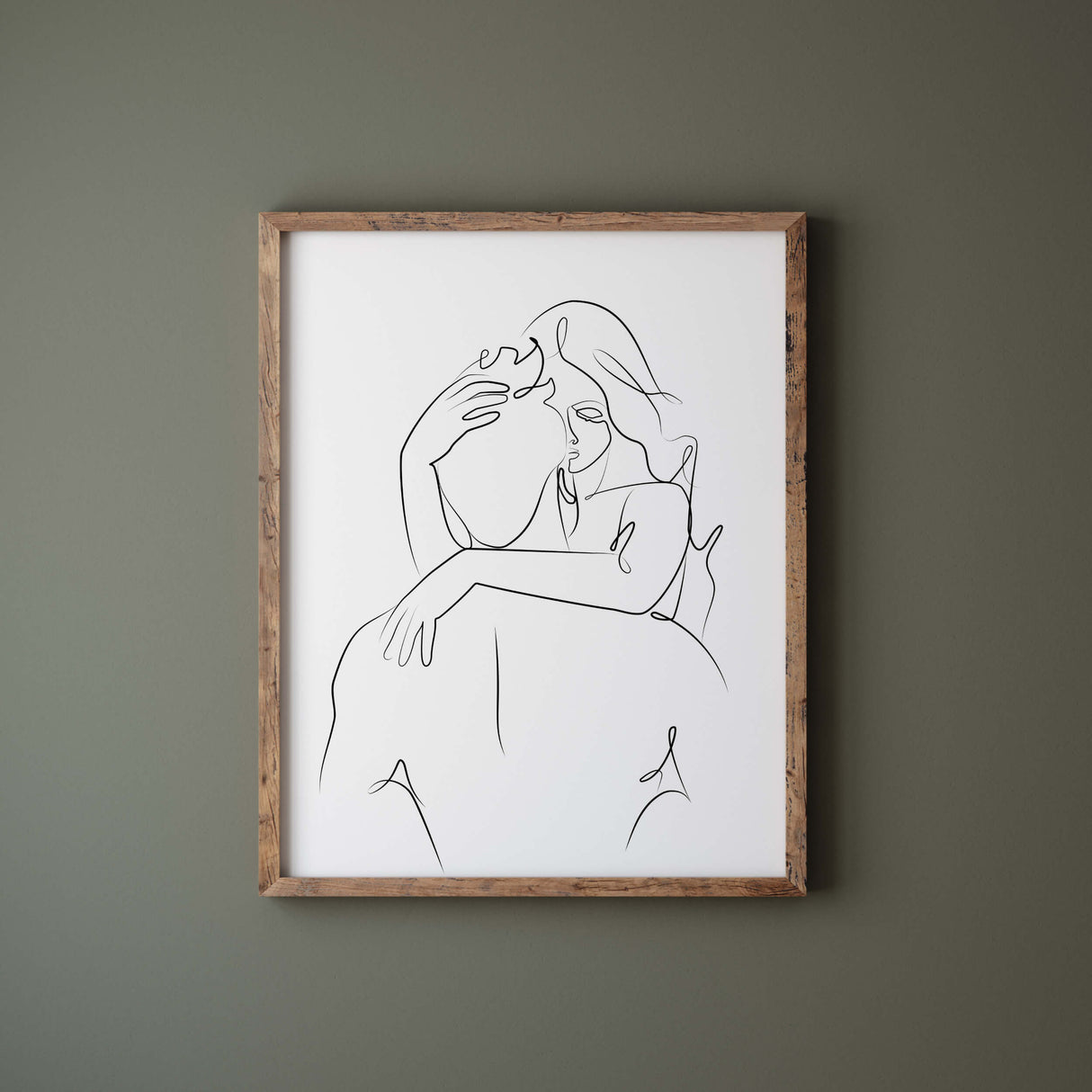 Erotic line art print for minimalist home decor, bedroom, living room decor, erotic home decor.