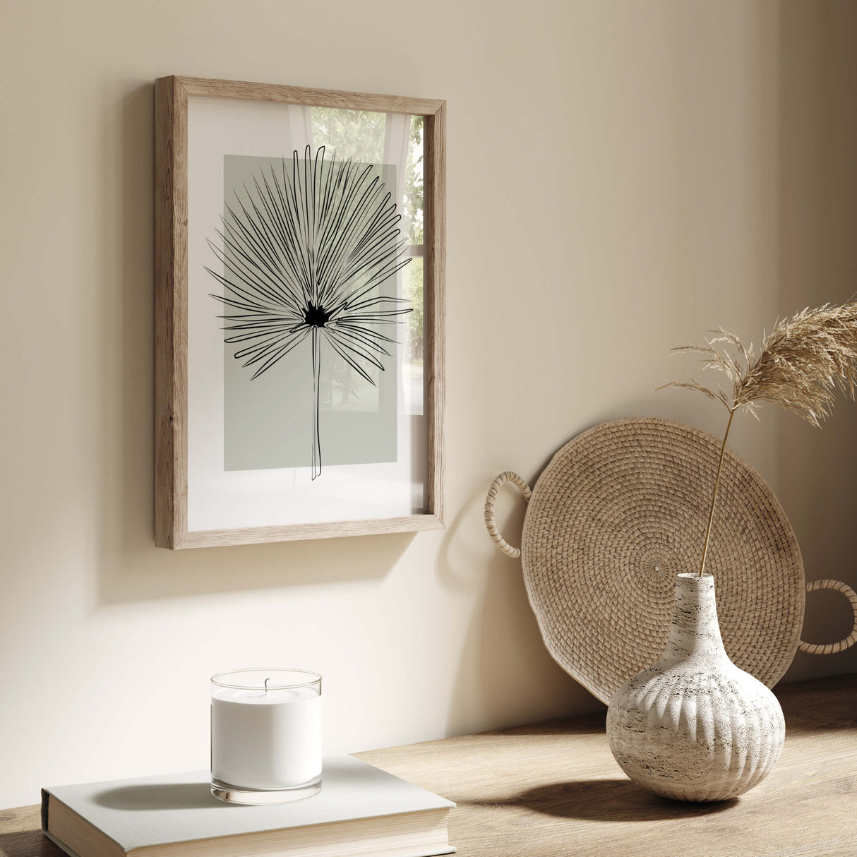 Abstract flower line art prints with sage green background for neutral home decor, abstract home decor, modern home decor, scandinavian home decor, beige home decor, white home decor.