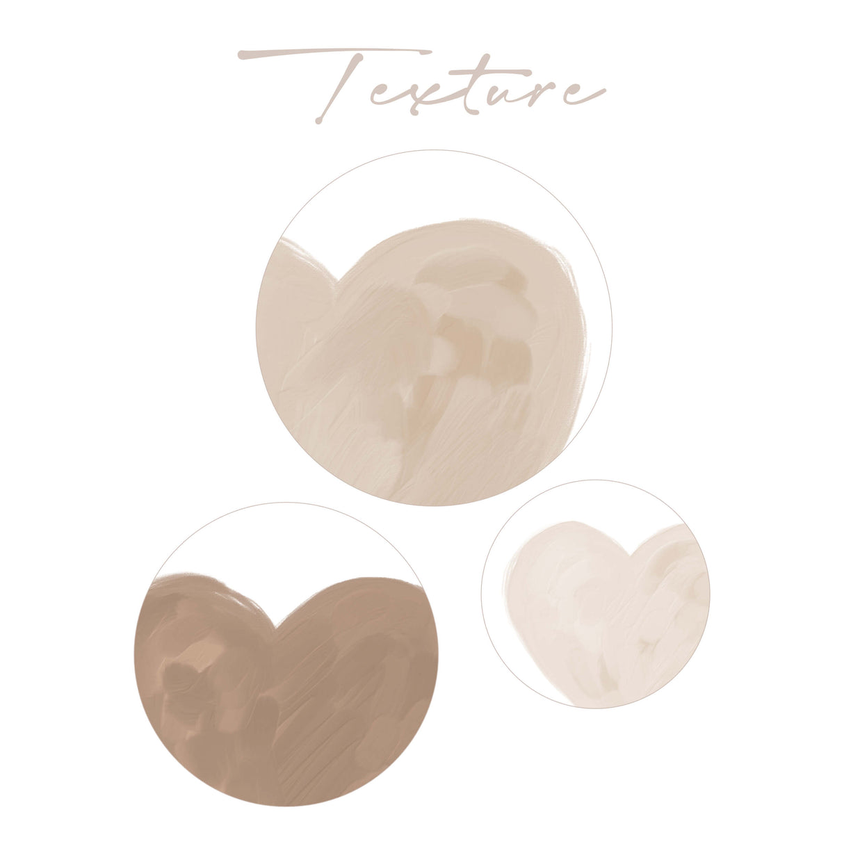 Beige brown gender neutral nursery decor with hearts with pastel palette colors