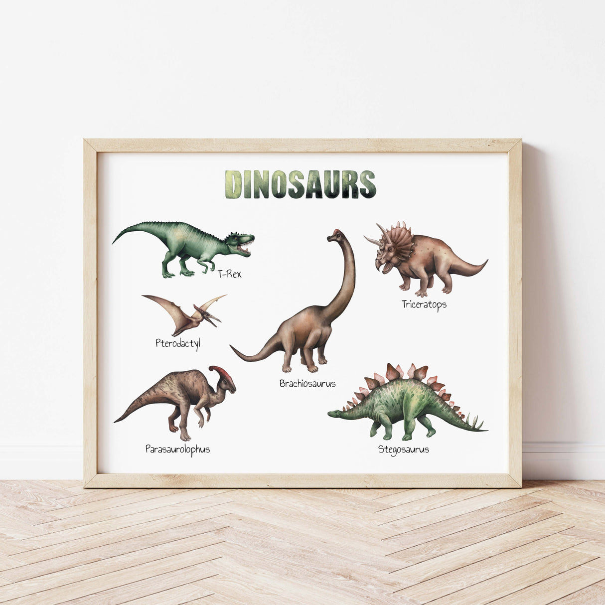 Education dinosaurs print
