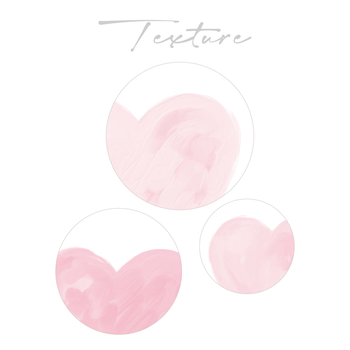 Pink baby girls nursery decor with hearts with pastel palette colors