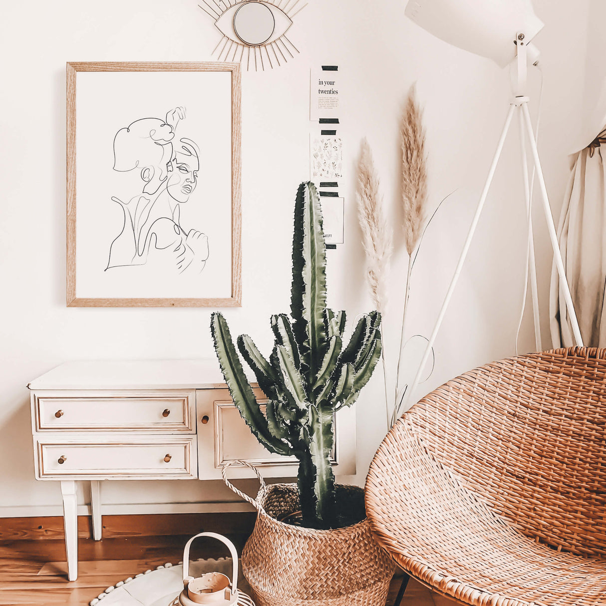 Abstract line art printable for black and white minimalist home decor, bedroom decor, livingroom decor, sex home decor.