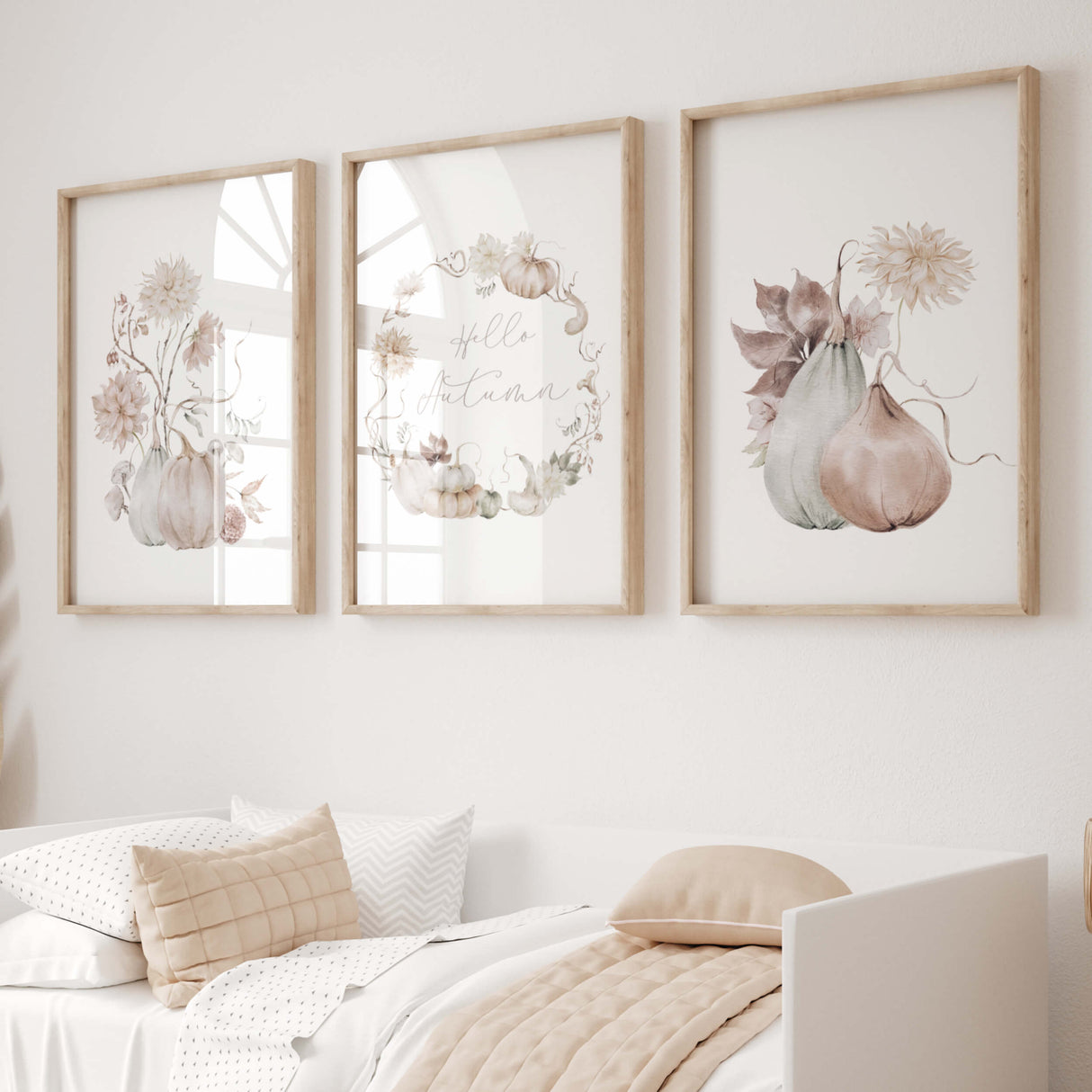 Pumpkin Prints - Hello Autumn - Beige - Set of 3