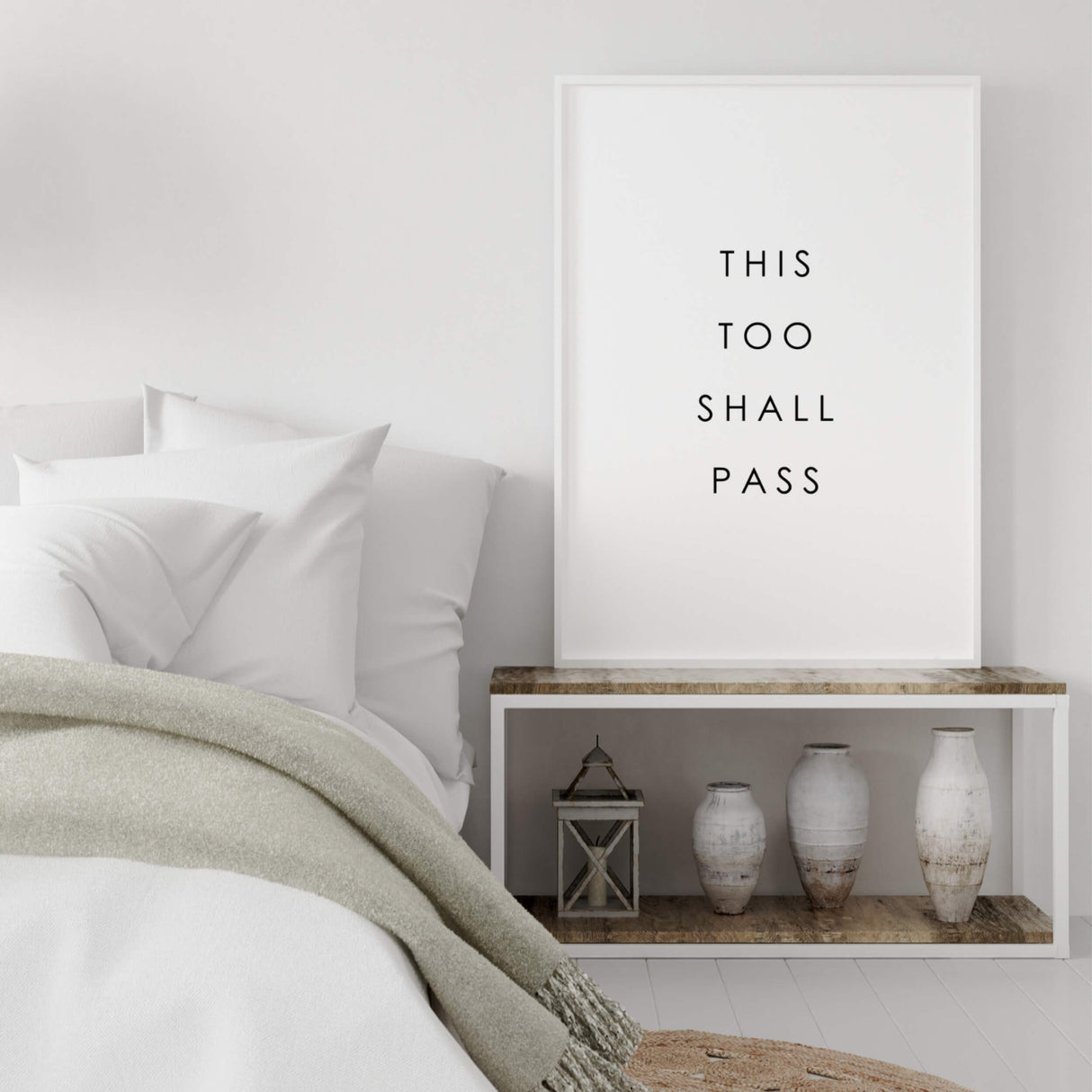 this to shall pass quote poster for quote minimalist home decor