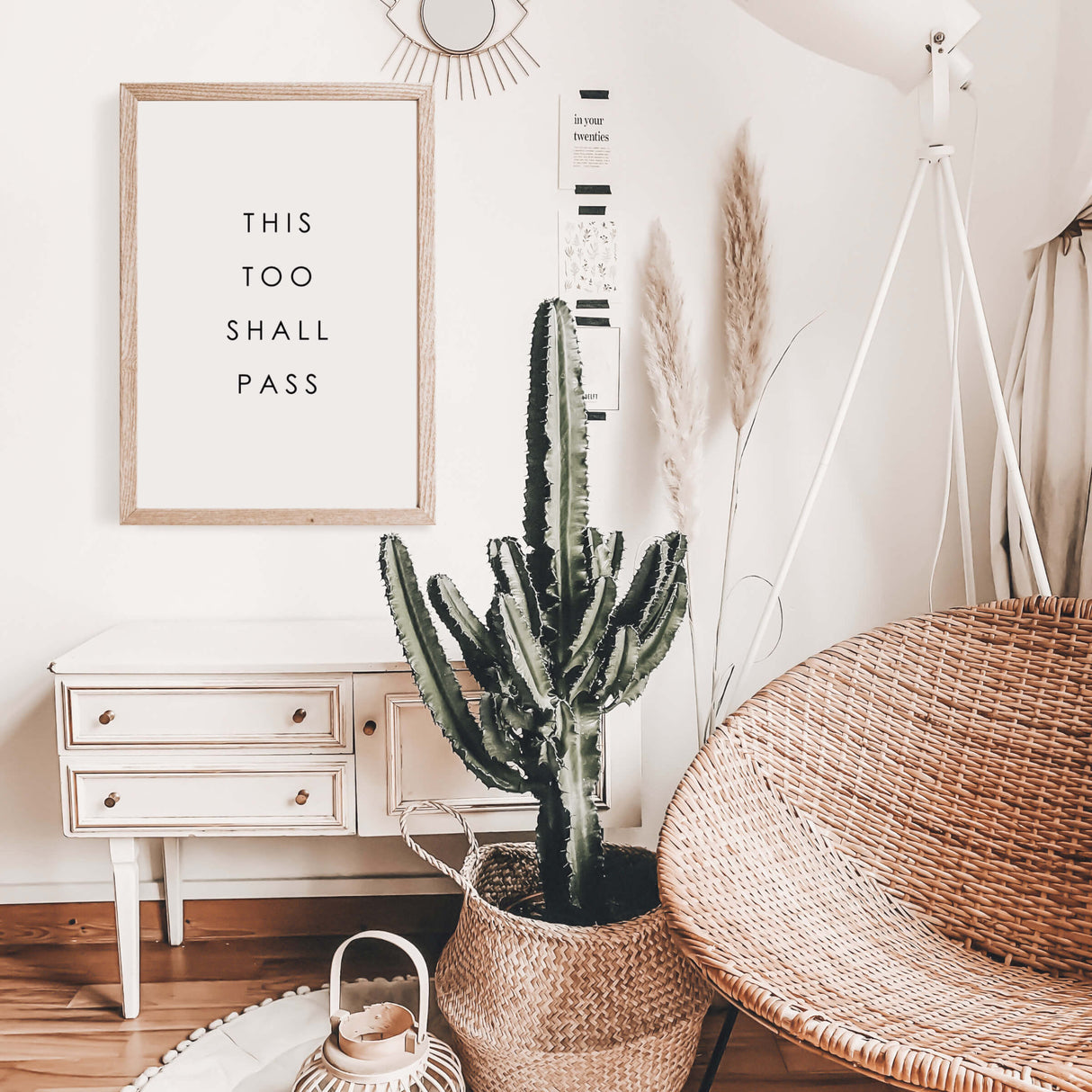 this to shall pass quote print for quote minimalist home decor