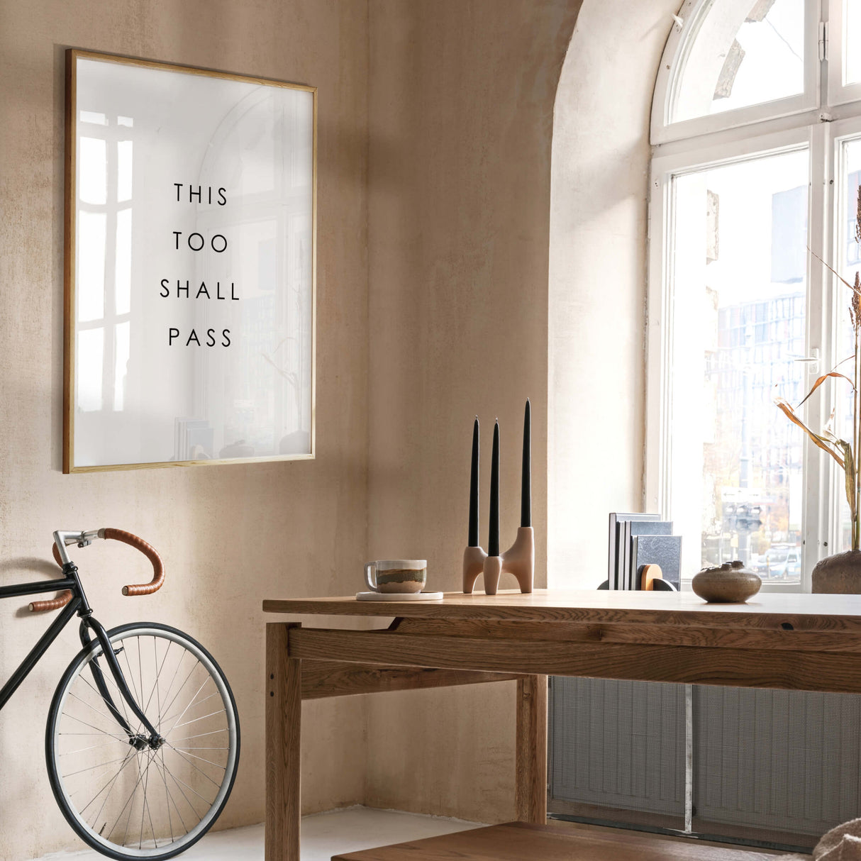 this to shall pass quote print for quote minimalist home decor