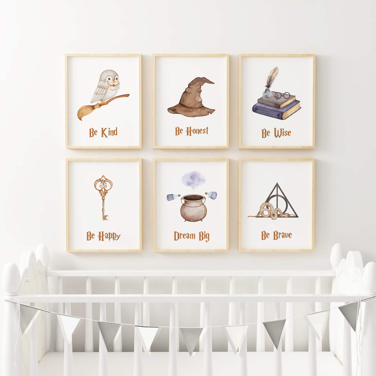 Wizard Nursery Prints - Set of 6