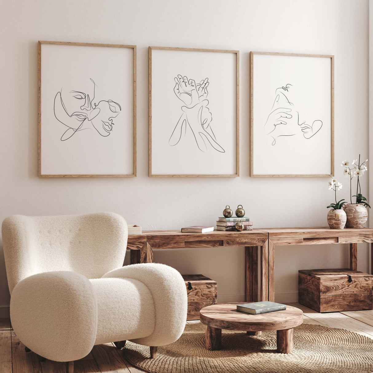 Sex line art bundle print for minimal home decor, bedroom decor, black and white decor.