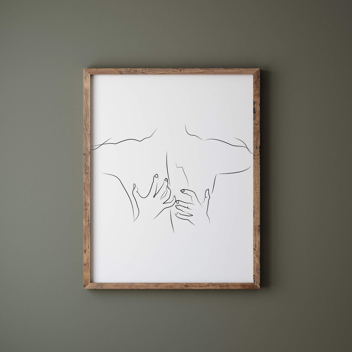 Oral sex line art printable for minimalist home decor, bedroom decor, living room decor.