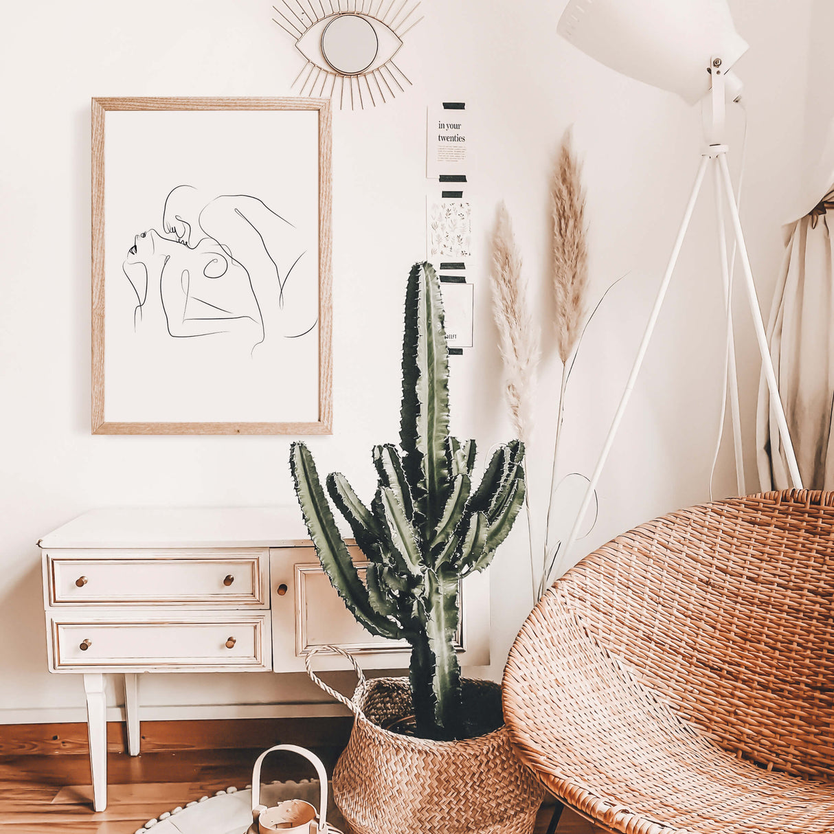 Missionary sex pose line art for minimalist home decor, bedroom, living room decor, erotic home decor.