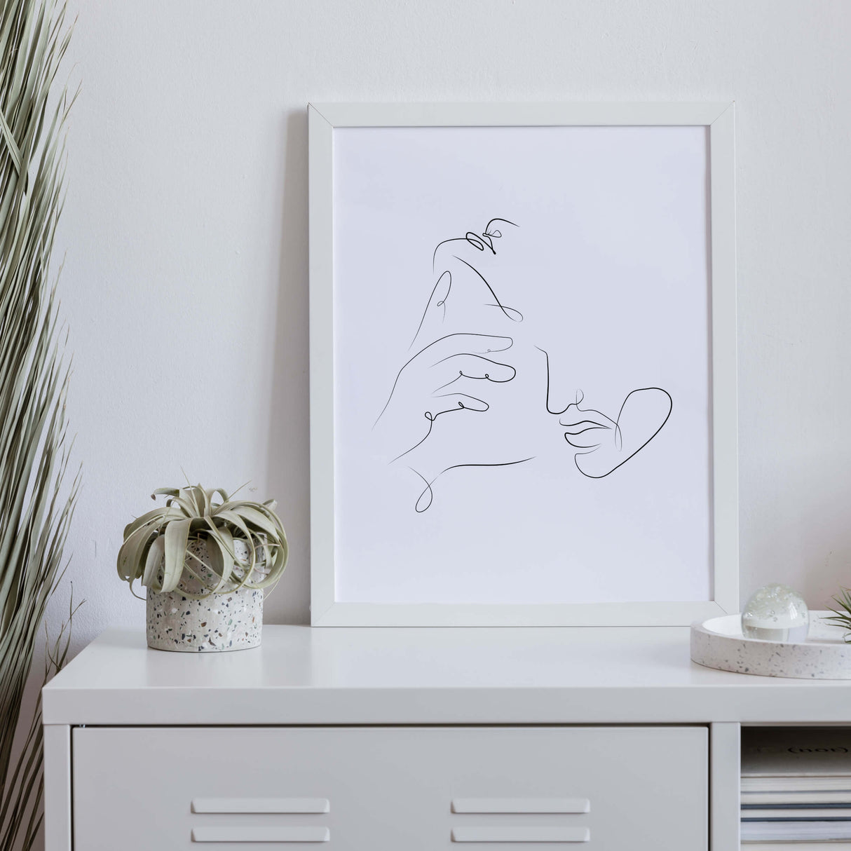Sexy couple line art print for black and white minimlaist home decor, bedroom decor, sex home decor, living room decor.