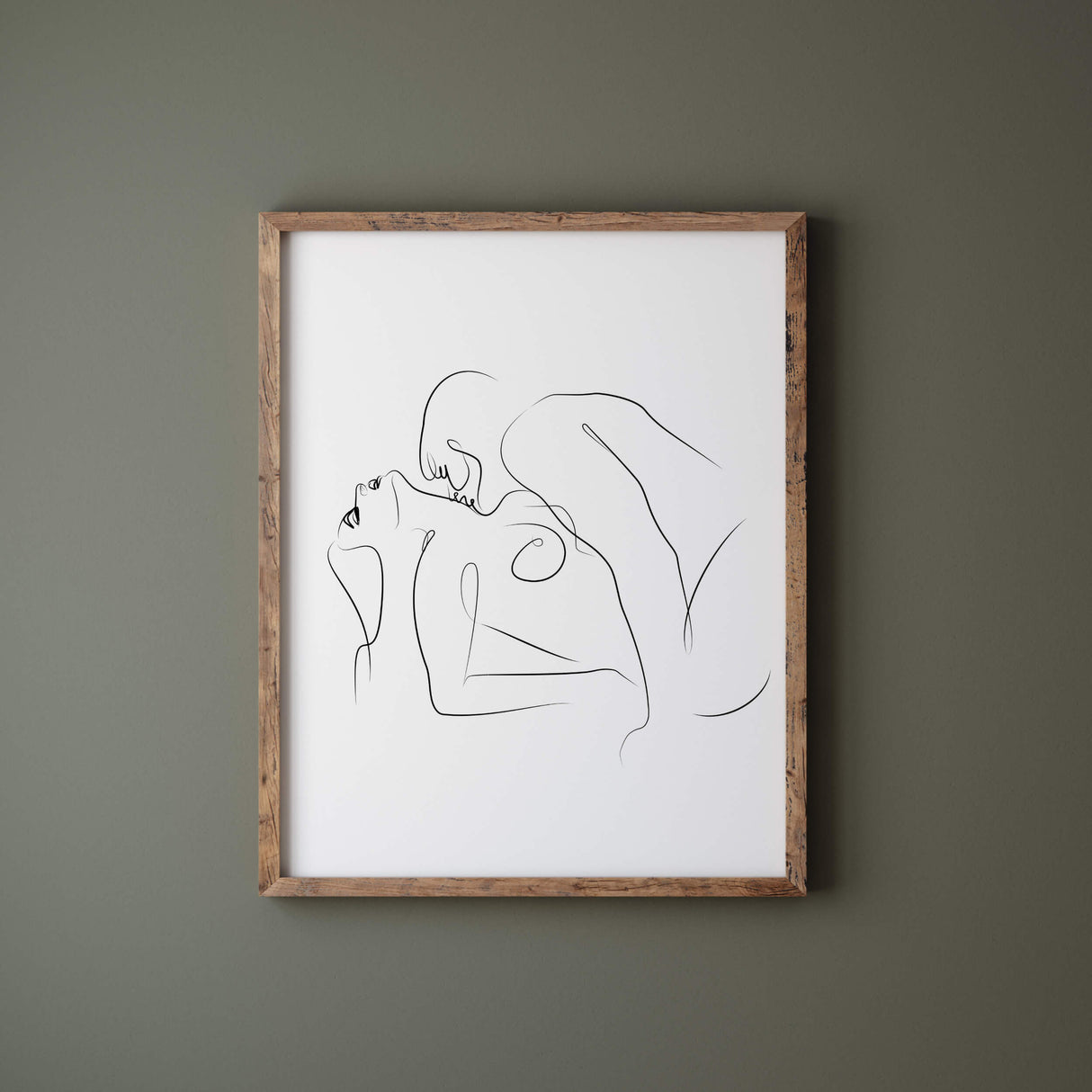 Erotic couple line art for minimalist home decor, bedroom, living room decor, erotic home decor.