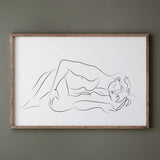 Erotic Line Art Print - 12. -   Horizontal