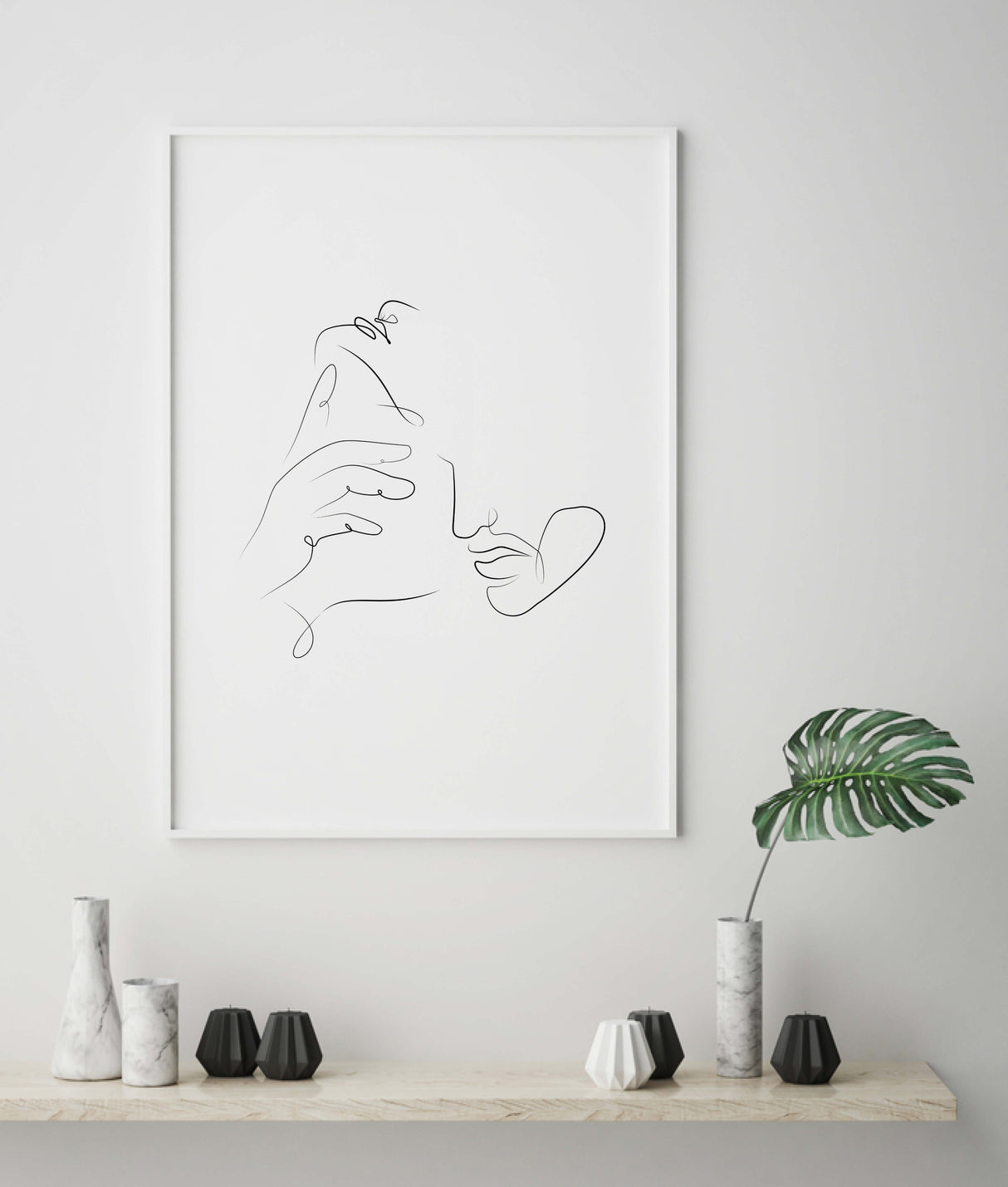 Erotic line art print for black and white minimlaist home decor, bedroom decor, sex home decor, living room decor.