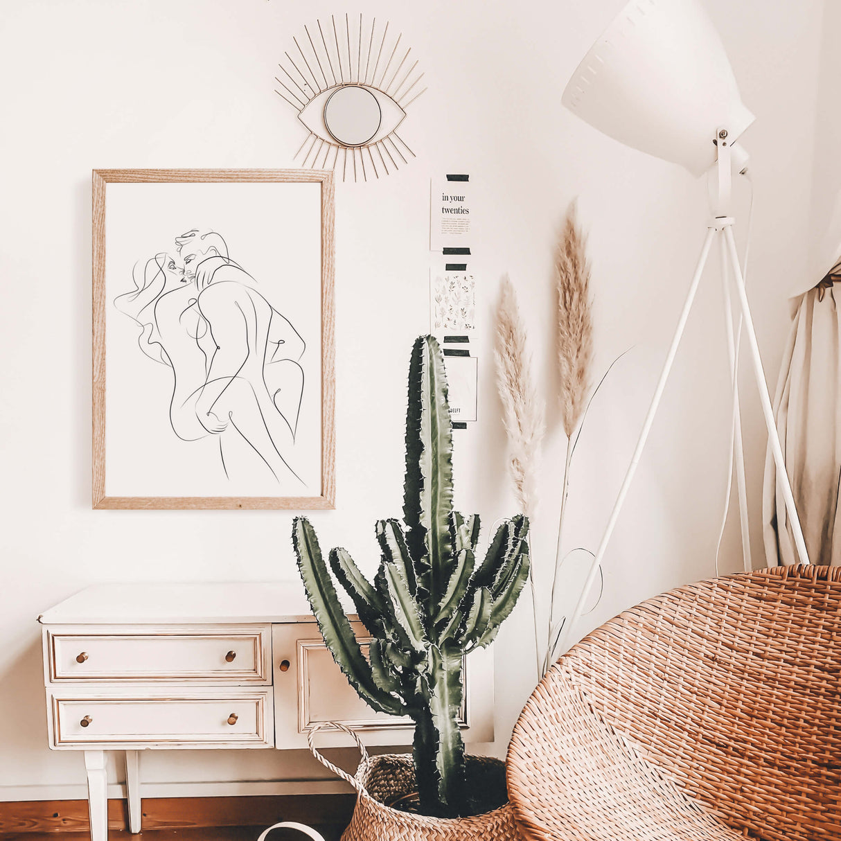 Sex line art bundle print for minimal home decor, bedroom decor, black and white decor.