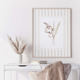 Modern farmhouse printable art with natural botanical elements

