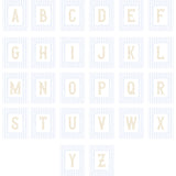 soft pastel nursery wall art with striped backgrounds and A to Z initial letters for baby boy or girl room