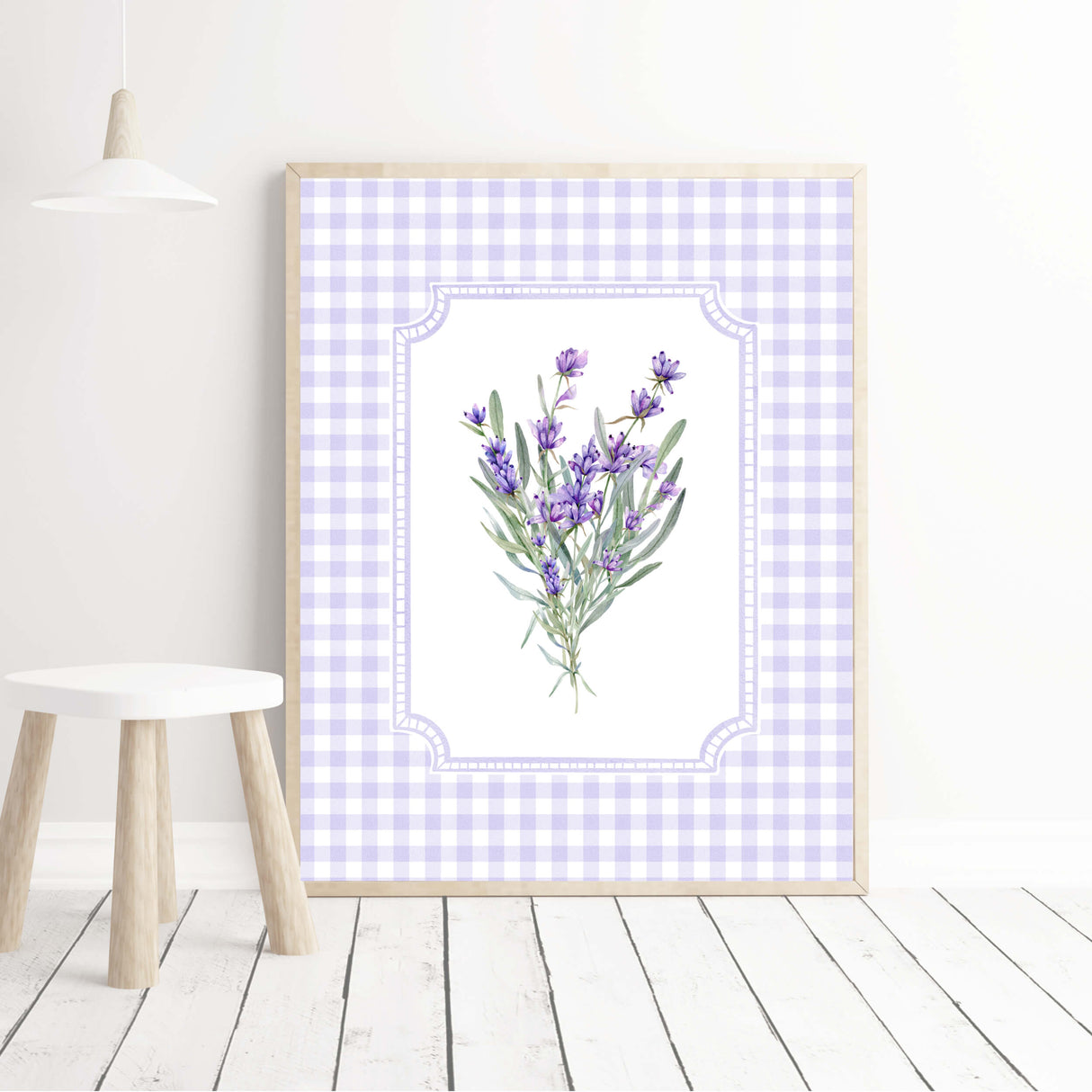 Pastel purple lavender flowers printable art bundle farmhouse decor.


