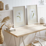 Yellow Dandelion Printable Wall Art Set of 6 Striped Botanical Nursery Decor Download
