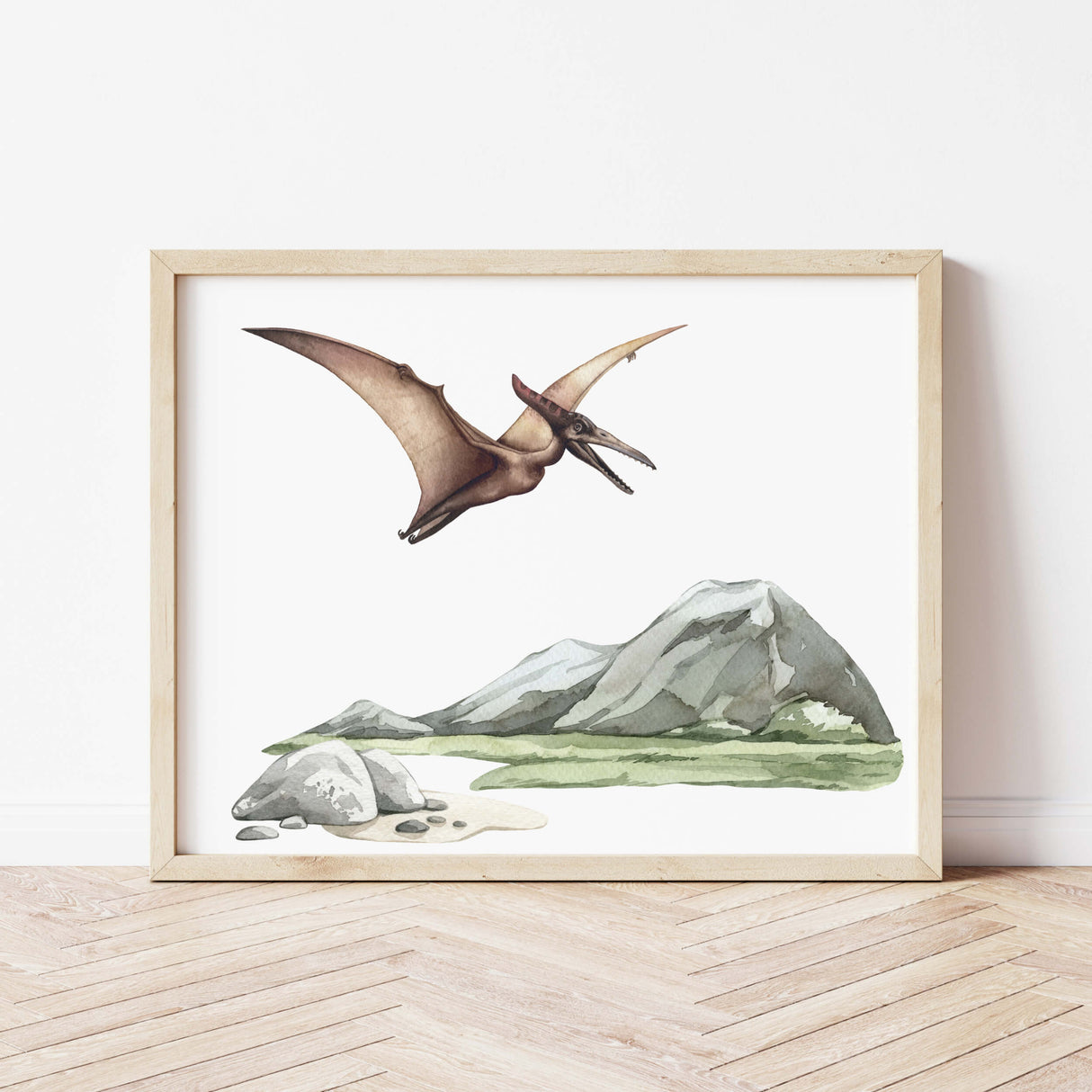 Fly dinosaur print for big boys room decor.