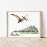 Fly dinosaur print for big boys room decor.