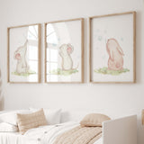 Animals with Bubble Blowers Nursery Prints - Set of 3