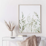 Neutral botanical wall posters for calming bedroom decoration