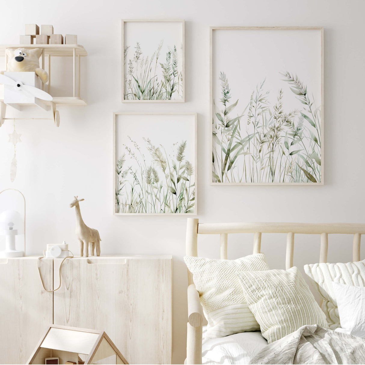Minimal nature printable posters perfect for nursery or living room

