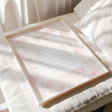 Vintage style baby girl printable wall art with pastel florals and emotional nursery quote