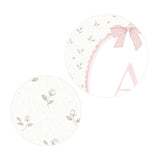 Blush Pink Bow Alphabet Initial Letters Printable Wall Art for Girls Nursery Digital Download