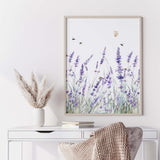 Set of three lavender posters for living room or bedroom wall


