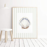 Neutral coastal wall art printable set of 4 for ocean-inspired interiors.