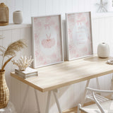 pastel pink ballerina and swan wall prints nursery quote artwork for baby room