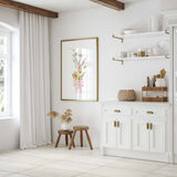 romantic botanical wall prints watercolor flower art decor for nursery or home interior