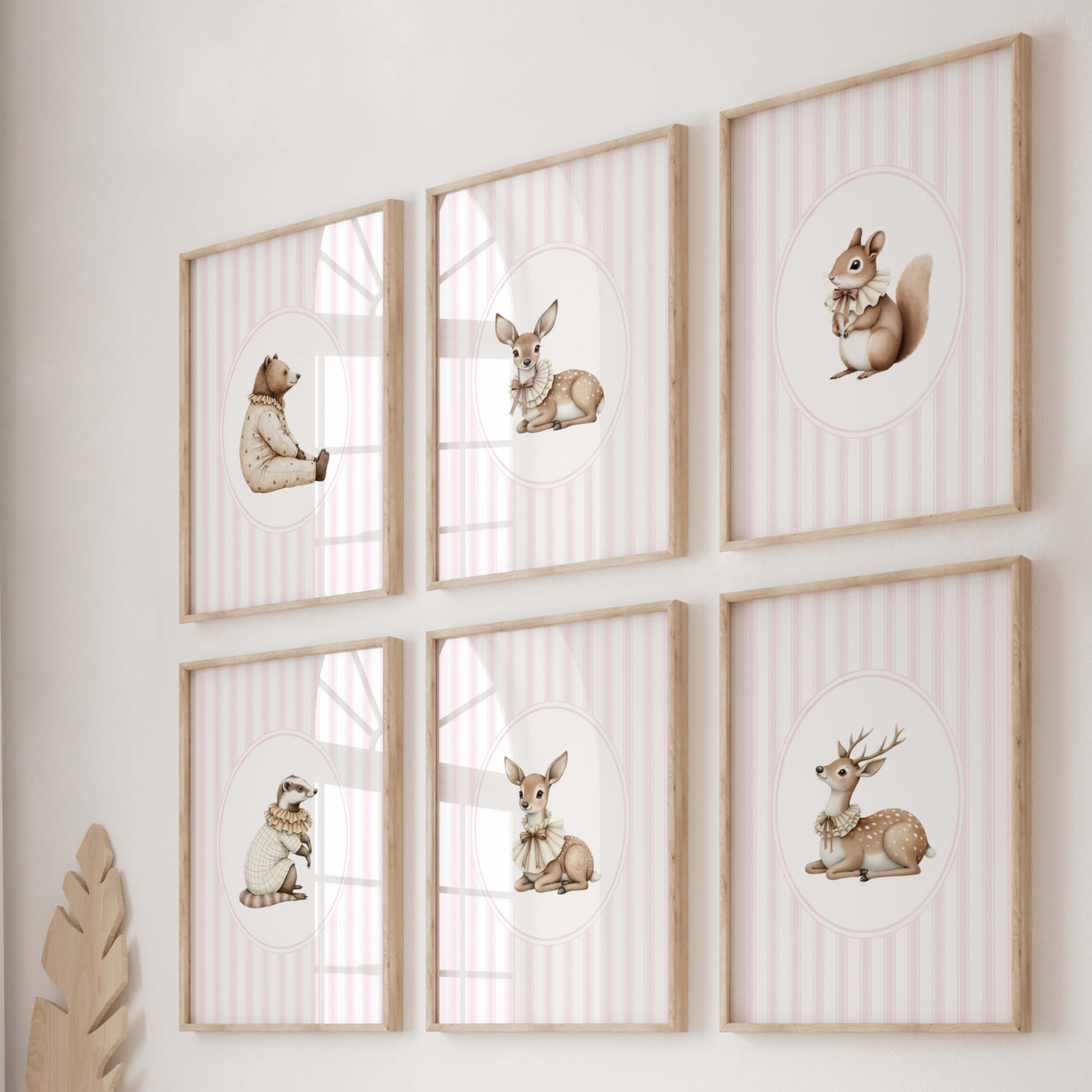 Nursery Vintage Baby VINTAGE Animals Decor Retro ベビープランター