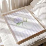 Lilac hydrangea watercolor artwork floral botanical prints digital set of 6