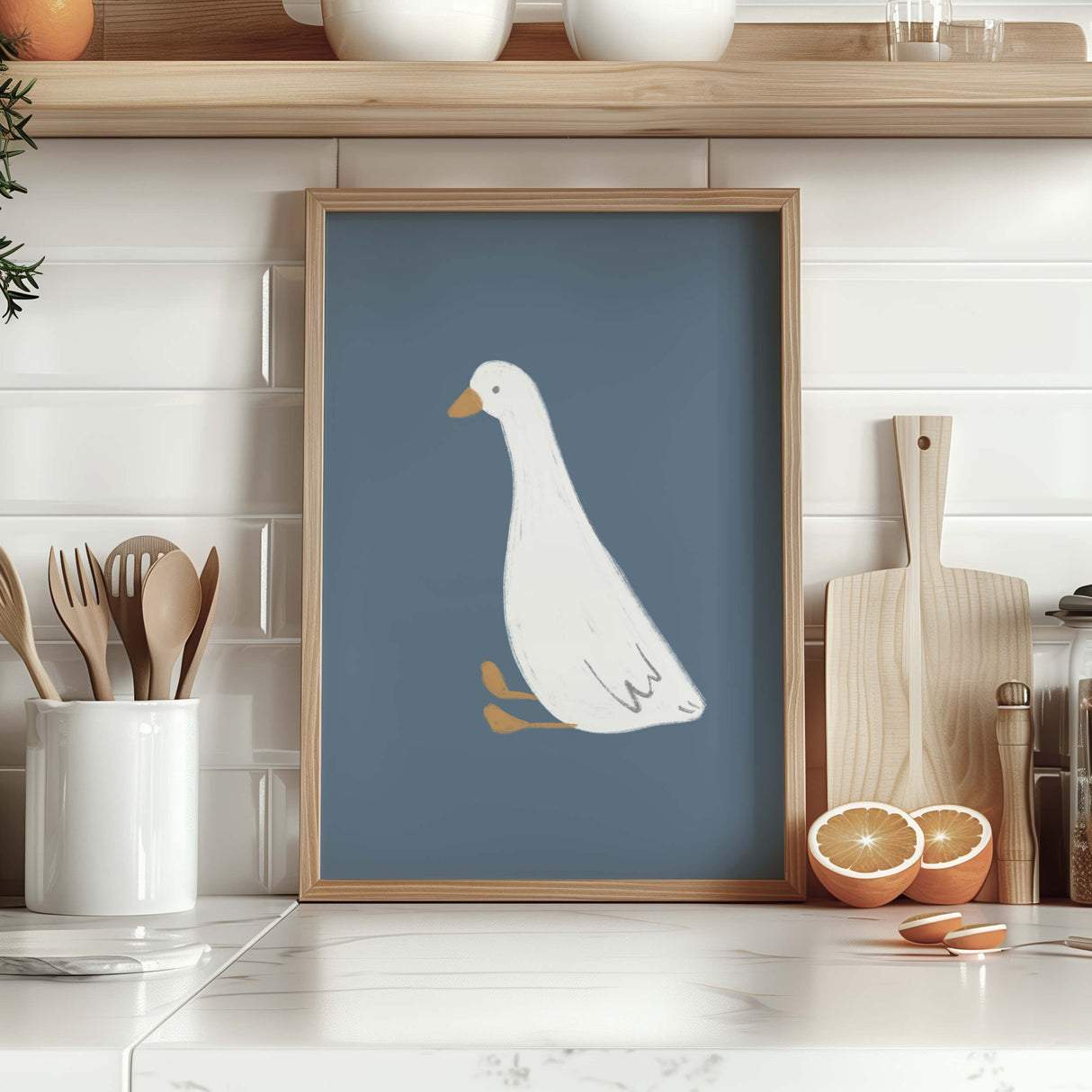 Set of 11 whimsical goose art prints in digital download format

