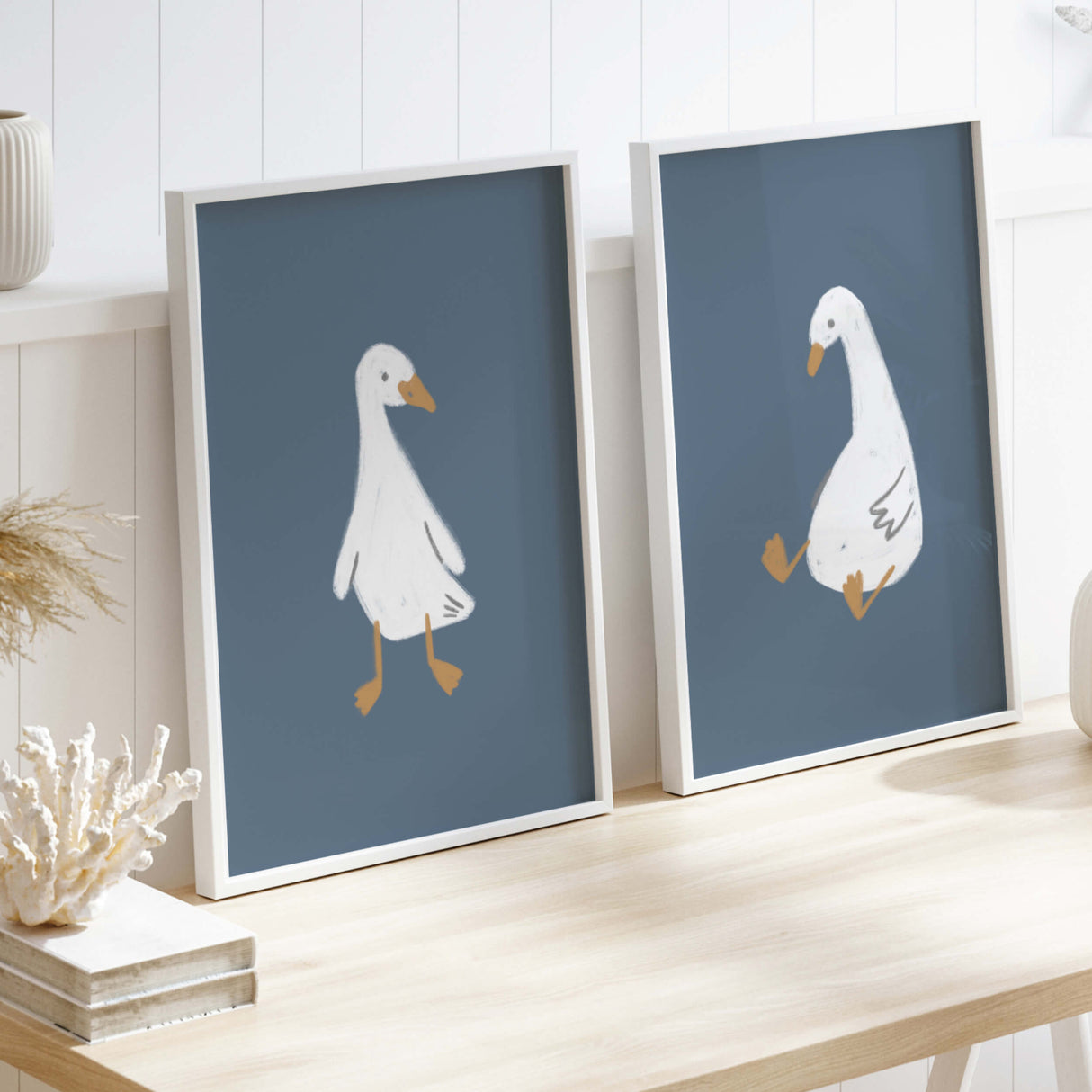 Fun and quirky digital goose prints pack for kids bedroom design


