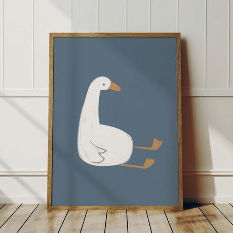 Set of 11 whimsical goose art prints in digital download format

