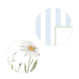 Cottagecore nursery wall decor with vintage daisy flower prints.

