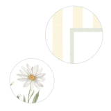 Modern rustic daisy floral artwork for nursery kitchen or hallway printable pastel decor


