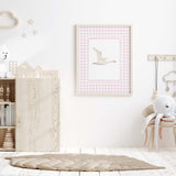 Digital goose wall prints for baby girl nursery


