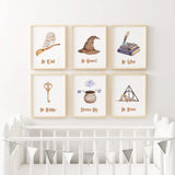 Wizard Nursery Prints - Set of 6